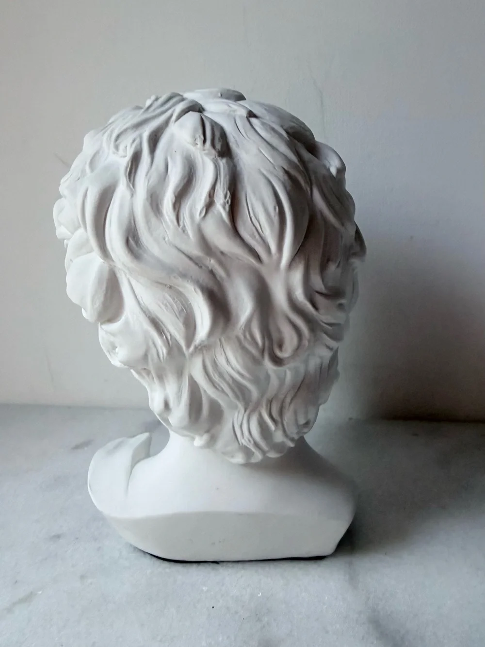 David Classical Marble David head Bust Sculpture - Picture 8 of 12